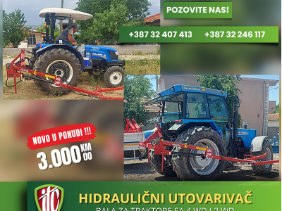 HIDRAULIČNI UTOVARIVAČ BALA ZA TRAKTORE SA 4WD I 2WD